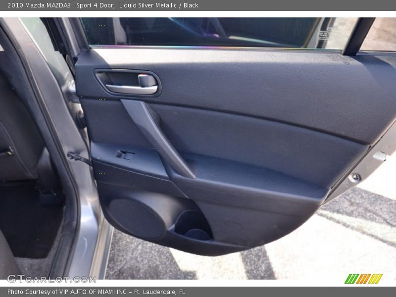 Liquid Silver Metallic / Black 2010 Mazda MAZDA3 i Sport 4 Door