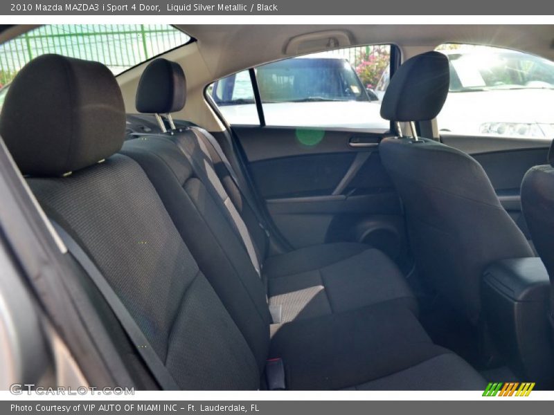 Liquid Silver Metallic / Black 2010 Mazda MAZDA3 i Sport 4 Door