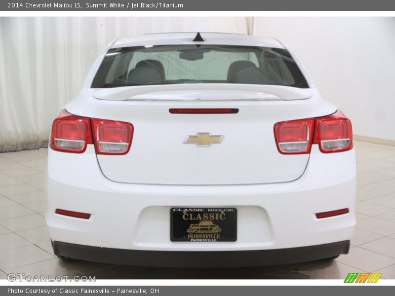 Summit White / Jet Black/Titanium 2014 Chevrolet Malibu LS