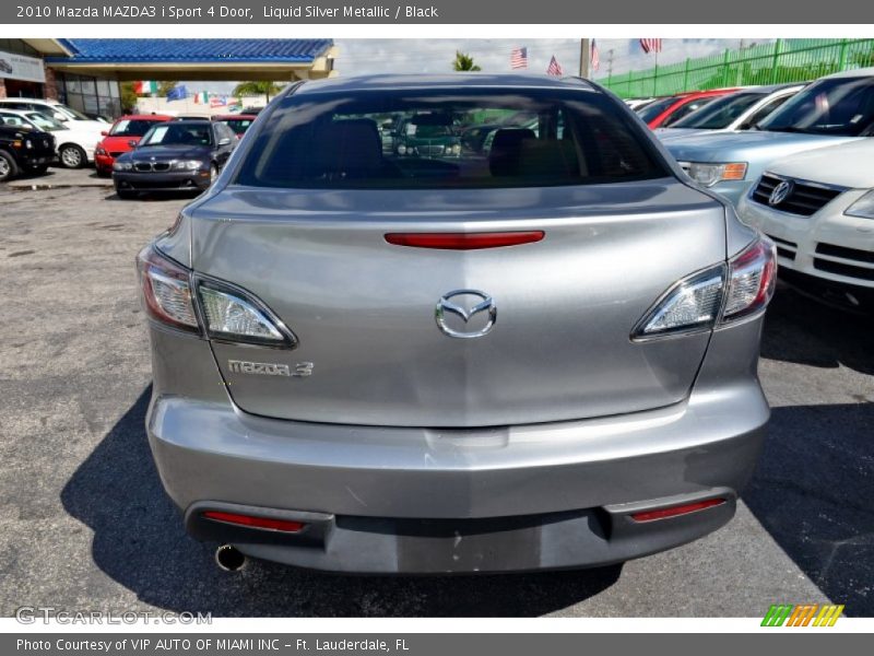 Liquid Silver Metallic / Black 2010 Mazda MAZDA3 i Sport 4 Door