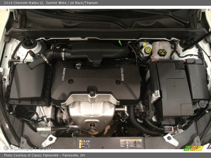 Summit White / Jet Black/Titanium 2014 Chevrolet Malibu LS