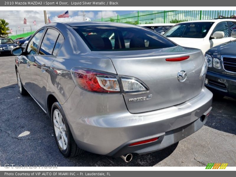 Liquid Silver Metallic / Black 2010 Mazda MAZDA3 i Sport 4 Door