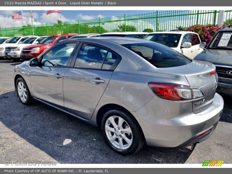 Liquid Silver Metallic / Black 2010 Mazda MAZDA3 i Sport 4 Door