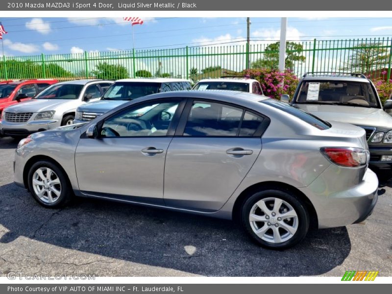 Liquid Silver Metallic / Black 2010 Mazda MAZDA3 i Sport 4 Door