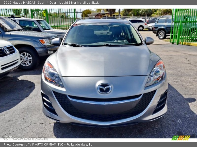 Liquid Silver Metallic / Black 2010 Mazda MAZDA3 i Sport 4 Door