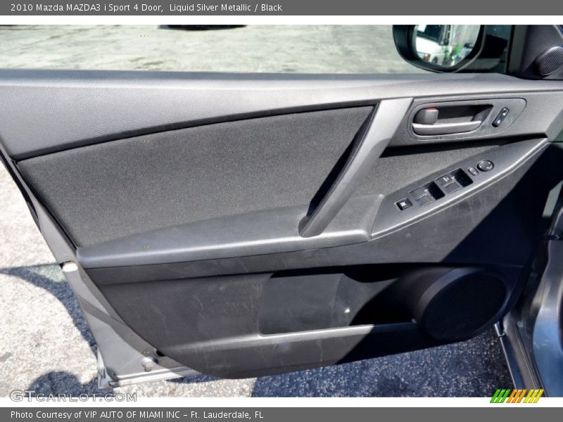 Liquid Silver Metallic / Black 2010 Mazda MAZDA3 i Sport 4 Door