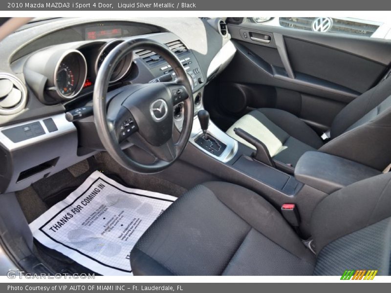  2010 MAZDA3 i Sport 4 Door Black Interior