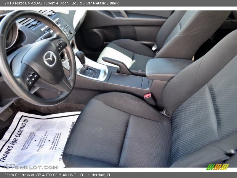 Liquid Silver Metallic / Black 2010 Mazda MAZDA3 i Sport 4 Door