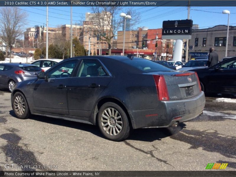 Thunder Gray ChromaFlair / Light Titanium/Ebony 2010 Cadillac CTS 4 3.0 AWD Sedan