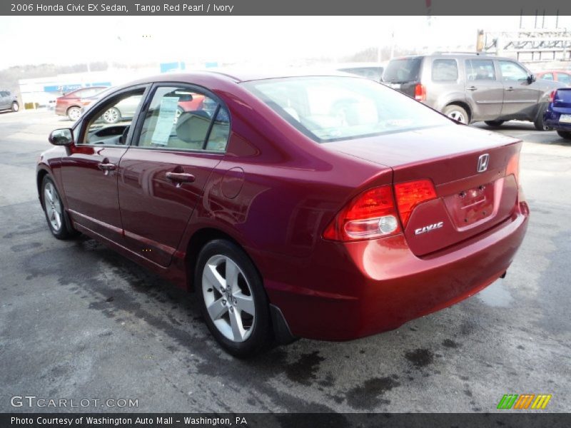 Tango Red Pearl / Ivory 2006 Honda Civic EX Sedan