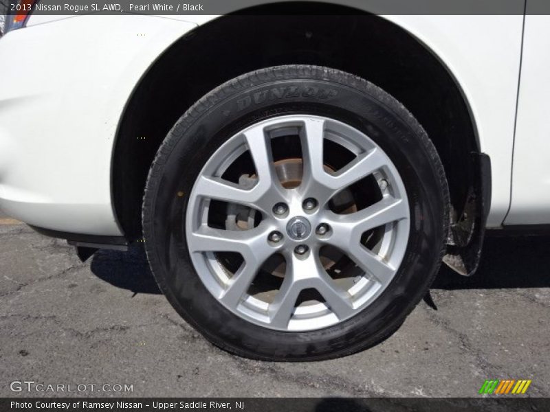 Pearl White / Black 2013 Nissan Rogue SL AWD