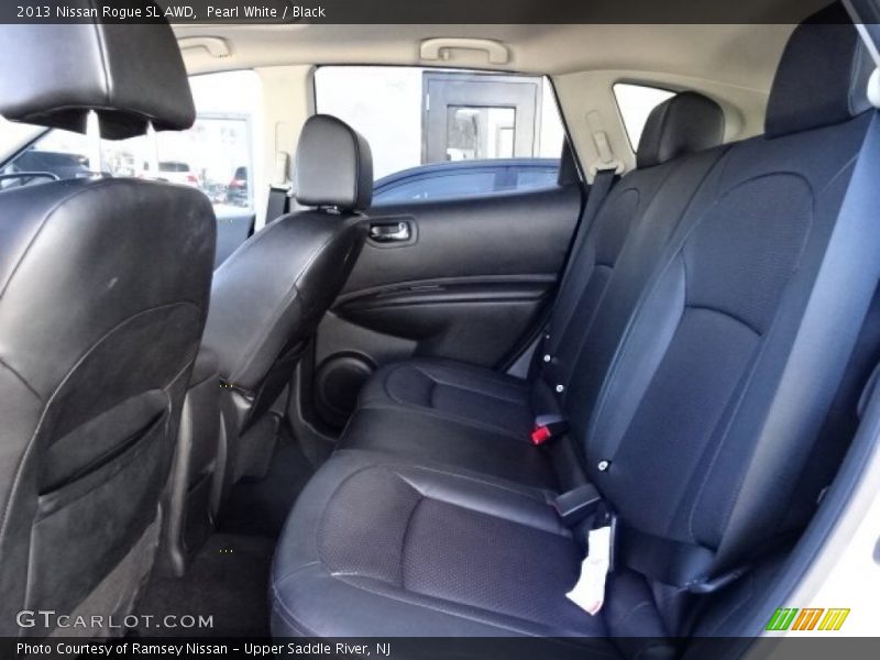 Pearl White / Black 2013 Nissan Rogue SL AWD