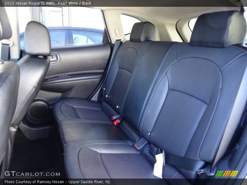 Pearl White / Black 2013 Nissan Rogue SL AWD