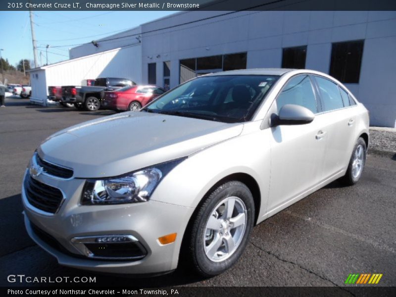 Champagne Silver Metallic / Brownstone 2015 Chevrolet Cruze LT