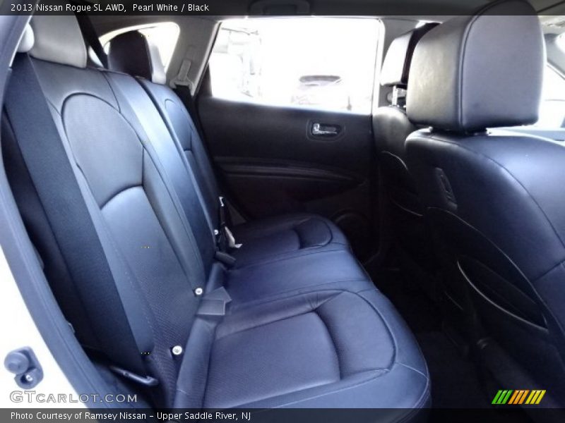Pearl White / Black 2013 Nissan Rogue SL AWD