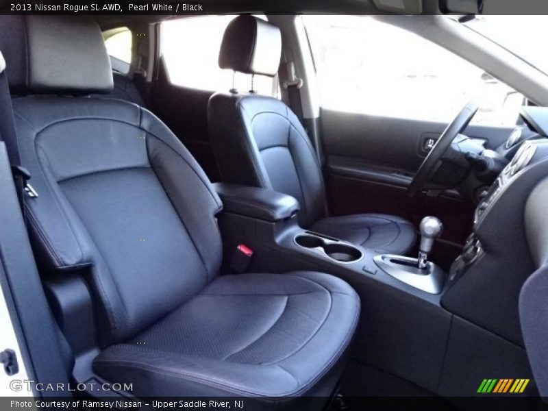 Pearl White / Black 2013 Nissan Rogue SL AWD