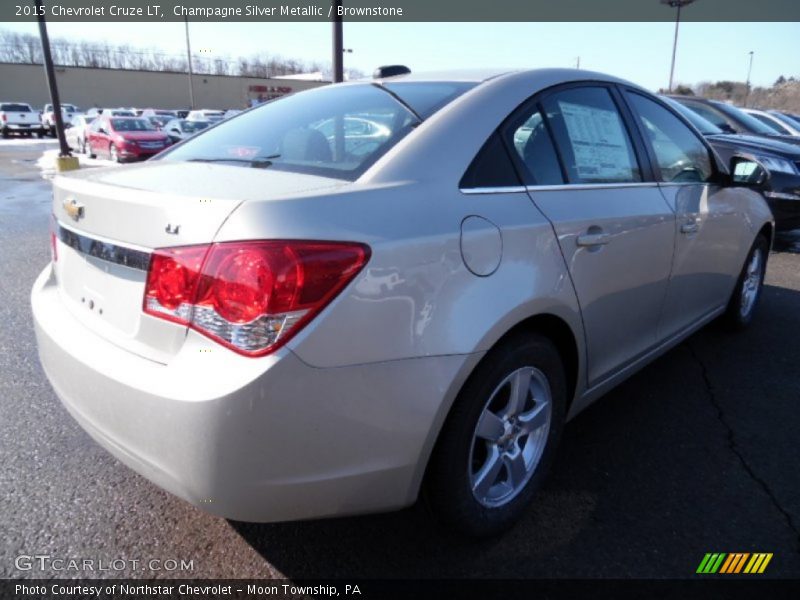 Champagne Silver Metallic / Brownstone 2015 Chevrolet Cruze LT