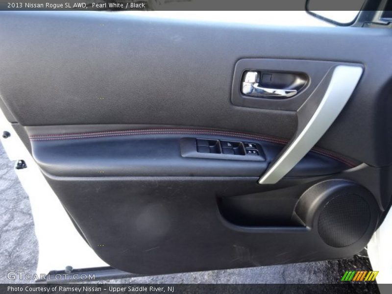 Pearl White / Black 2013 Nissan Rogue SL AWD