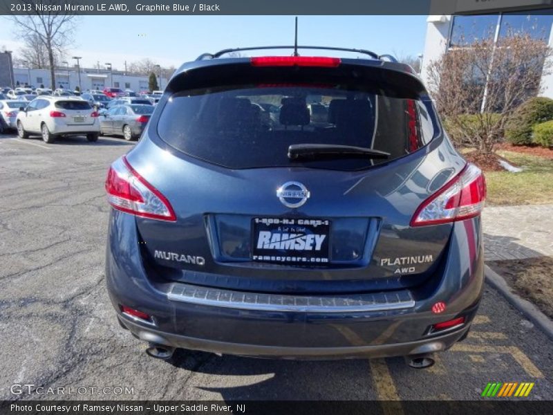 Graphite Blue / Black 2013 Nissan Murano LE AWD