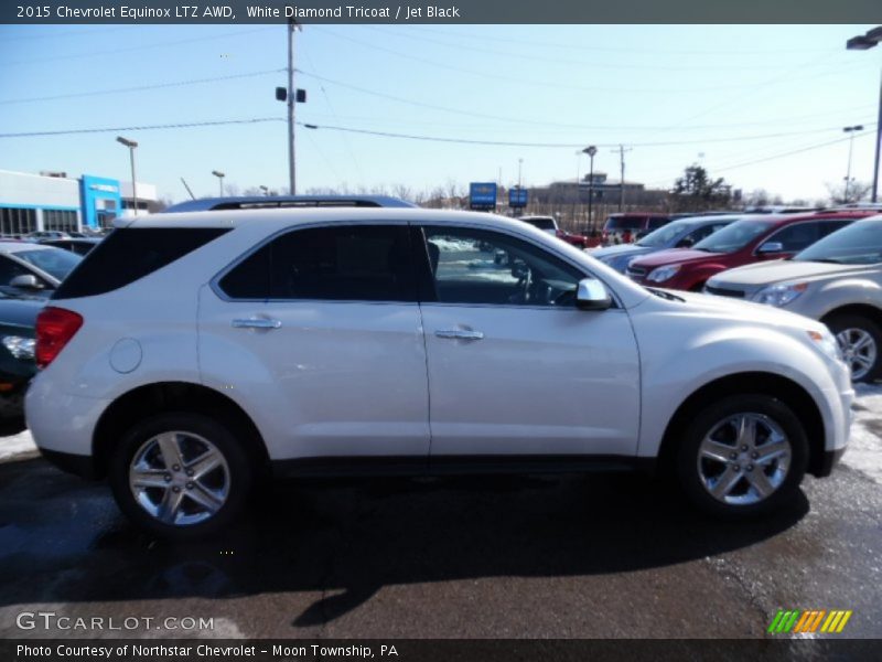 White Diamond Tricoat / Jet Black 2015 Chevrolet Equinox LTZ AWD