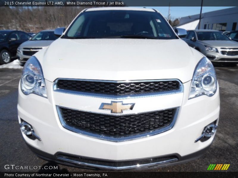White Diamond Tricoat / Jet Black 2015 Chevrolet Equinox LTZ AWD