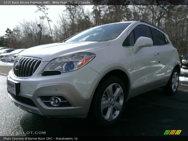 White Pearl Tricoat / Saddle 2015 Buick Encore Premium AWD