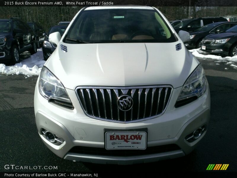 White Pearl Tricoat / Saddle 2015 Buick Encore Premium AWD