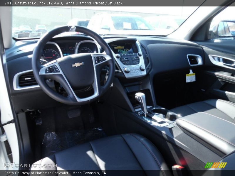 White Diamond Tricoat / Jet Black 2015 Chevrolet Equinox LTZ AWD