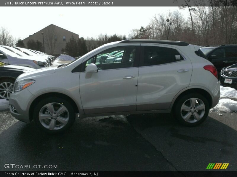 White Pearl Tricoat / Saddle 2015 Buick Encore Premium AWD