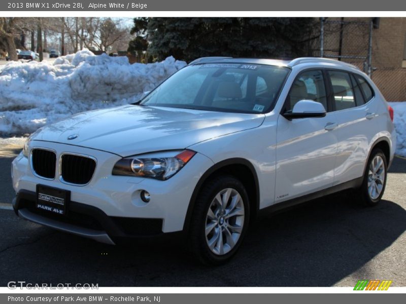 Alpine White / Beige 2013 BMW X1 xDrive 28i