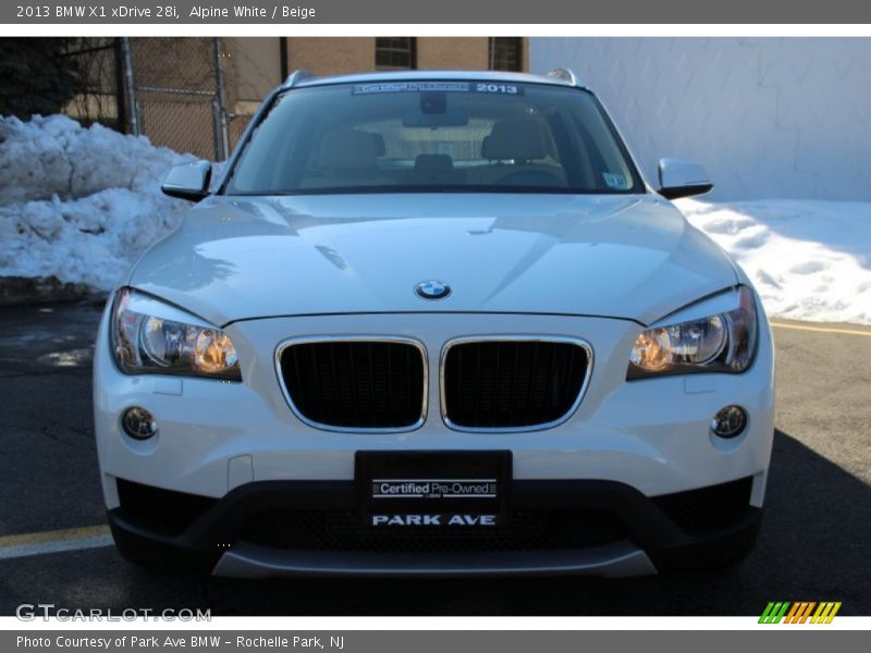 Alpine White / Beige 2013 BMW X1 xDrive 28i