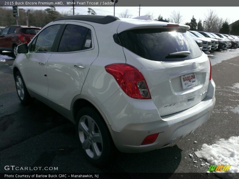 White Pearl Tricoat / Saddle 2015 Buick Encore Premium AWD