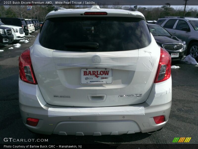 White Pearl Tricoat / Saddle 2015 Buick Encore Premium AWD
