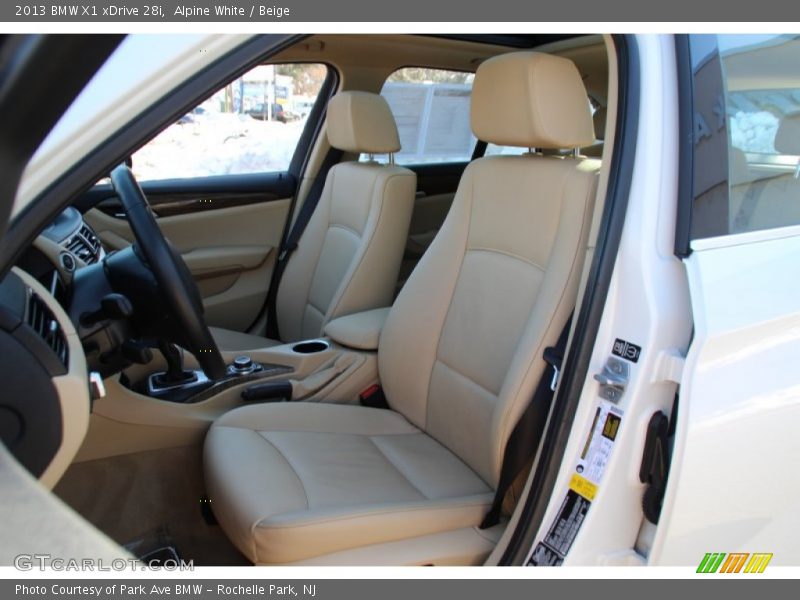 Alpine White / Beige 2013 BMW X1 xDrive 28i