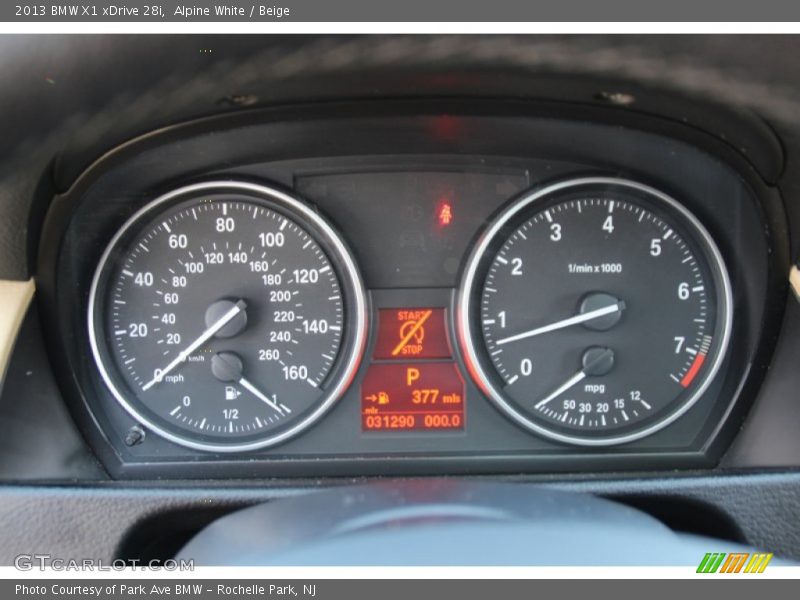 Alpine White / Beige 2013 BMW X1 xDrive 28i