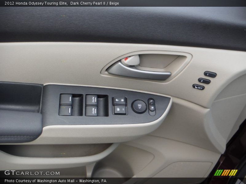 Dark Cherry Pearl II / Beige 2012 Honda Odyssey Touring Elite