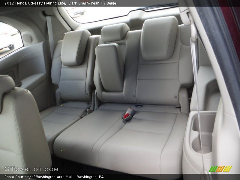 Dark Cherry Pearl II / Beige 2012 Honda Odyssey Touring Elite