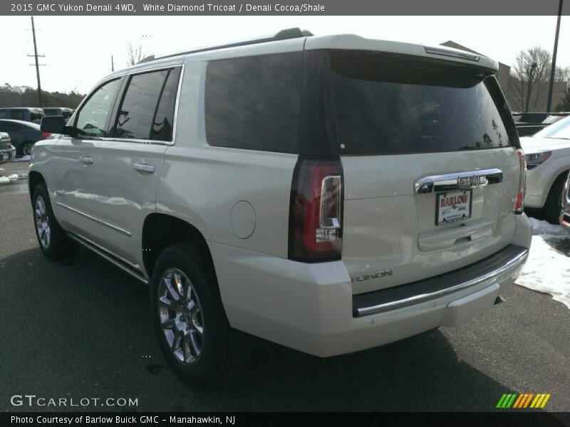 White Diamond Tricoat / Denali Cocoa/Shale 2015 GMC Yukon Denali 4WD