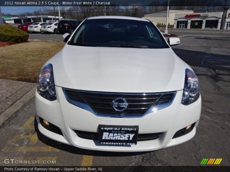 Winter Frost White / Charcoal 2012 Nissan Altima 2.5 S Coupe