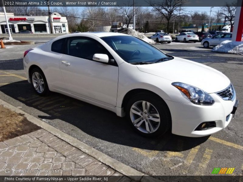 Winter Frost White / Charcoal 2012 Nissan Altima 2.5 S Coupe
