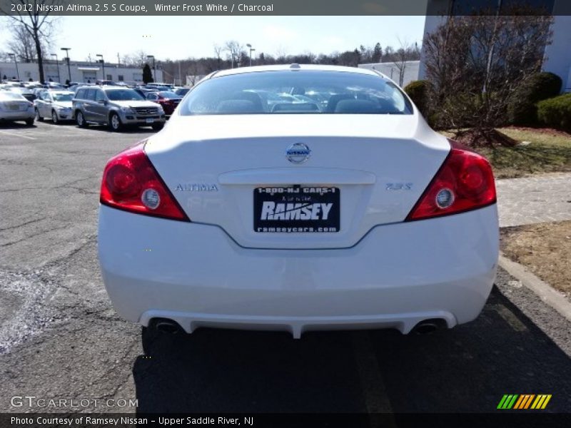 Winter Frost White / Charcoal 2012 Nissan Altima 2.5 S Coupe