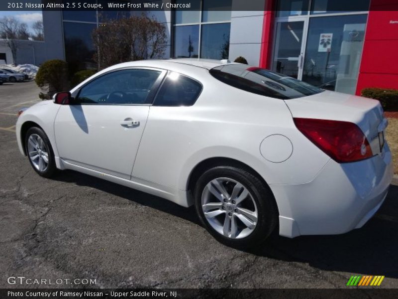 Winter Frost White / Charcoal 2012 Nissan Altima 2.5 S Coupe
