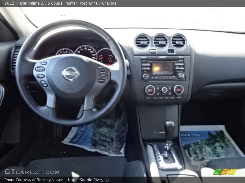 Winter Frost White / Charcoal 2012 Nissan Altima 2.5 S Coupe