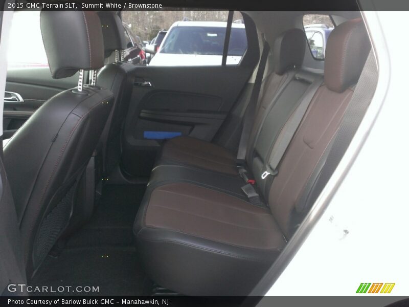 Summit White / Brownstone 2015 GMC Terrain SLT