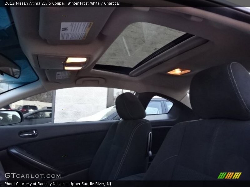 Winter Frost White / Charcoal 2012 Nissan Altima 2.5 S Coupe