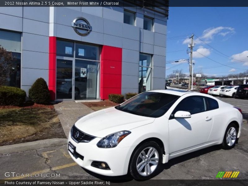 Winter Frost White / Charcoal 2012 Nissan Altima 2.5 S Coupe