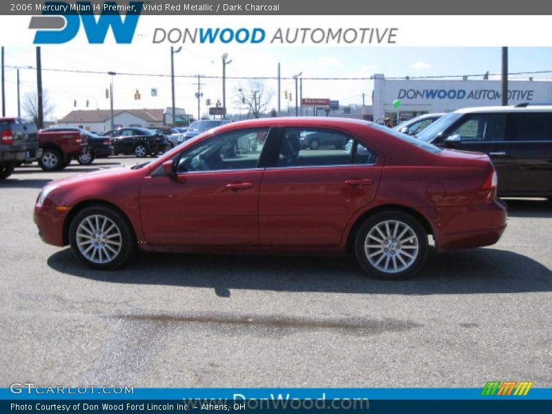 Vivid Red Metallic / Dark Charcoal 2006 Mercury Milan I4 Premier
