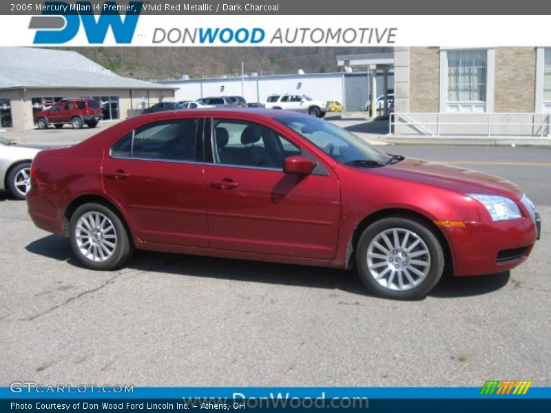 Vivid Red Metallic / Dark Charcoal 2006 Mercury Milan I4 Premier