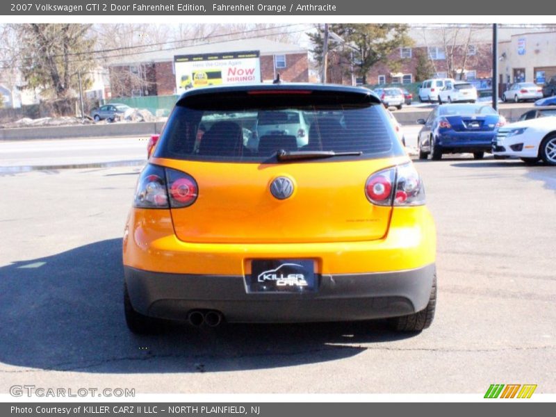 Fahrenheit Orange / Anthracite 2007 Volkswagen GTI 2 Door Fahrenheit Edition
