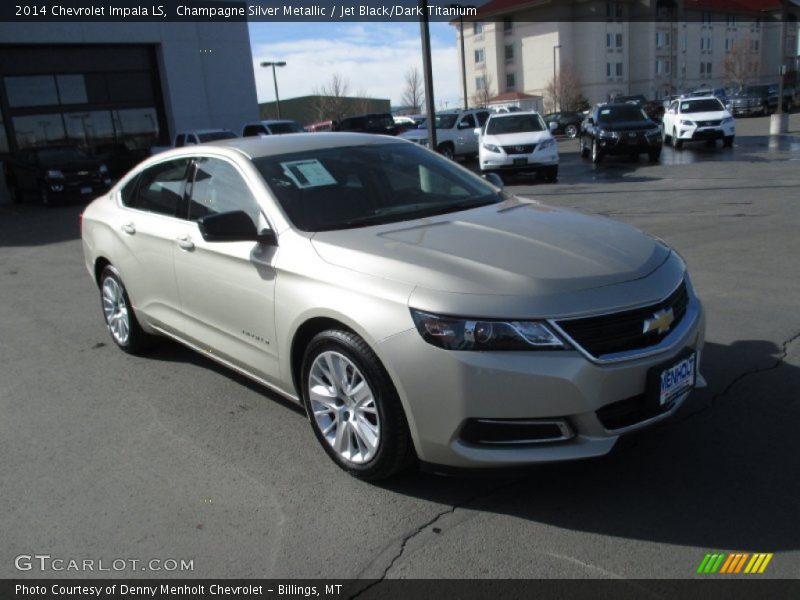 Champagne Silver Metallic / Jet Black/Dark Titanium 2014 Chevrolet Impala LS